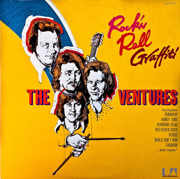 The Ventures - Rock 'N' Roll Graffiti (2xVinyl, LP, Compilation, Stereo) Very Good (VG) / Very Good (VG)