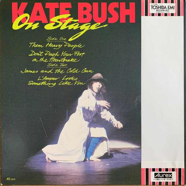 Kate Bush - On Stage (Vinyl, 12", 45 RPM, EP, Promo, Stereo) Very Good Plus (VG+) / Very Good Plus (VG+)