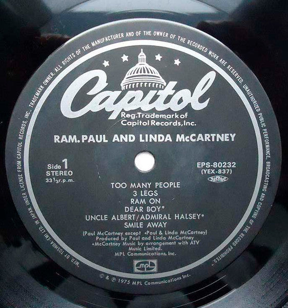 Paul & Linda McCartney - Ram = ラム (Vinyl, LP, Album, Reissue)