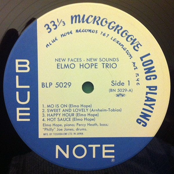Elmo Hope Trio - New Faces - New Sounds (Vinyl, LP, Album, Limited Edition, Reissue, Mono) Near Mint (NM or M-) / Very Good Plus (VG+)