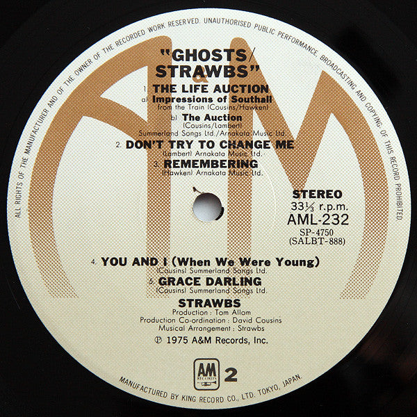 Strawbs - Ghosts (Vinyl, LP, Album) Very Good Plus (VG+) / Very Good (VG)