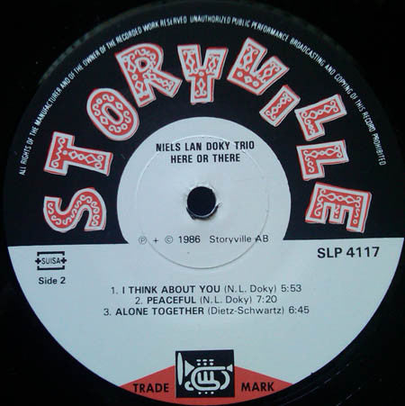 Niels Lan Doky Trio - Here Or There (Vinyl, LP) Very Good Plus (VG+) / Very Good Plus (VG+)