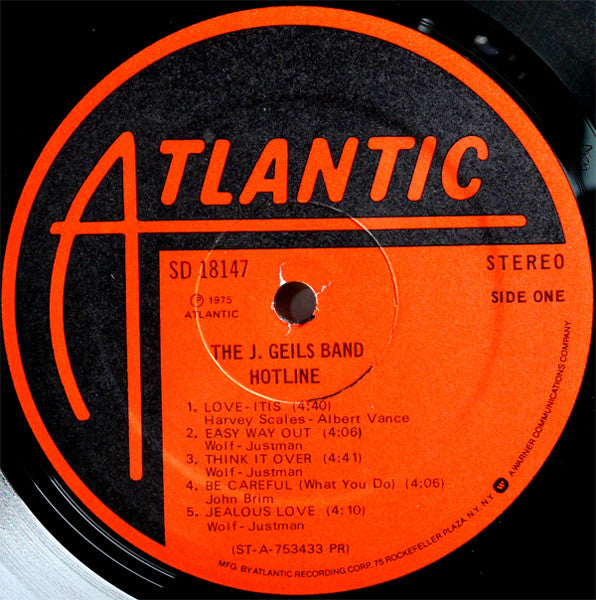 The J. Geils Band - Hotline (Vinyl, LP, Album, Repress) Very Good Plus (VG+) / Very Good (VG)