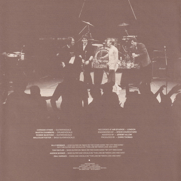 The Pretenders - Learning To Crawl (Vinyl, LP, Album, Stereo) Very Good Plus (VG+) / Very Good (VG)