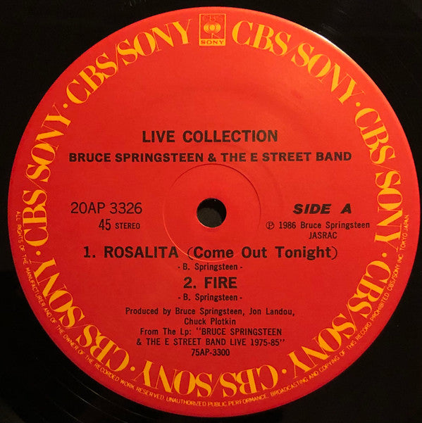 Bruce Springsteen & The E-Street Band - Live Collection (Vinyl, 12"...