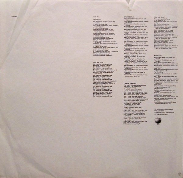 John Lennon - Mind Games (Vinyl, LP, Album, Stereo) Very Good (VG) / Very Good (VG)