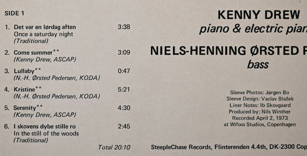 Kenny Drew - Duo (Vinyl, LP, Album, Reissue, Stereo) Very Good Plus (VG+) / Very Good Plus (VG+)