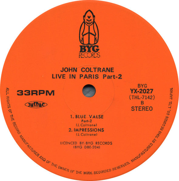 John Coltrane - Live In Paris Part 2 (Vinyl, LP, Album)