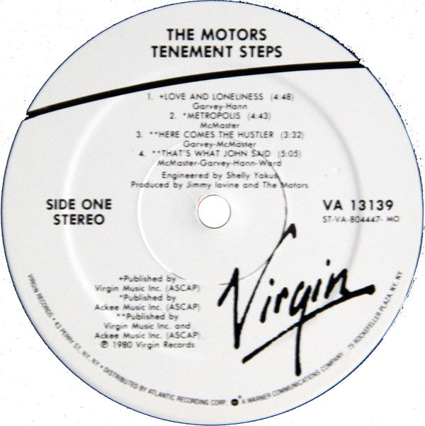 The Motors - Tenement Steps (Vinyl, LP, Album) Very Good Plus (VG+) / Very Good Plus (VG+)