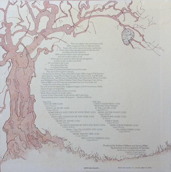 The Rolling Stones - Metamorphosis = メタモーフォシス (Vinyl, LP, Album, Co...