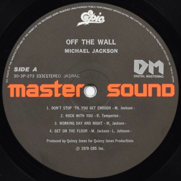 Michael Jackson - Off The Wall (Vinyl, LP, Album, Reissue) Near Mint (NM or M-) / Near Mint (NM or M-)