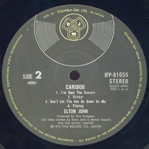 Elton John - Caribou (Vinyl, LP, Album)