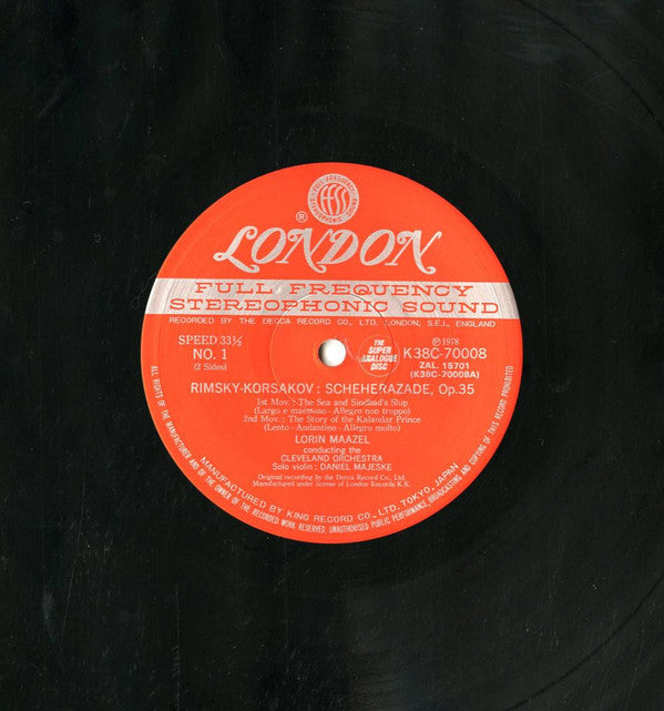 Nikolai Rimsky-Korsakov - Scheherazade (Vinyl, LP, Album, Stereo)