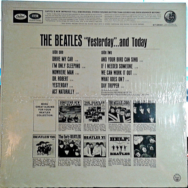 The Beatles - Yesterday... And Today (Vinyl, LP, Album, Compilation, Reissue, Stereo) Very Good Plus (VG+) / Near Mint (NM or M-)