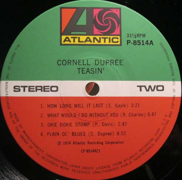 Cornell Dupree - Teasin' (Vinyl, LP, Album) Very Good Plus (VG+) / Very Good (VG)