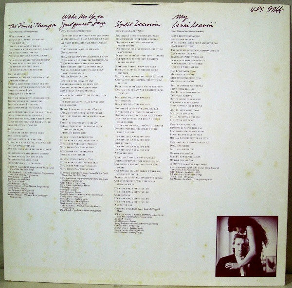 Steve Winwood - Back In The High Life (Vinyl, LP, Album) Very Good (VG) / Good Plus (G+)