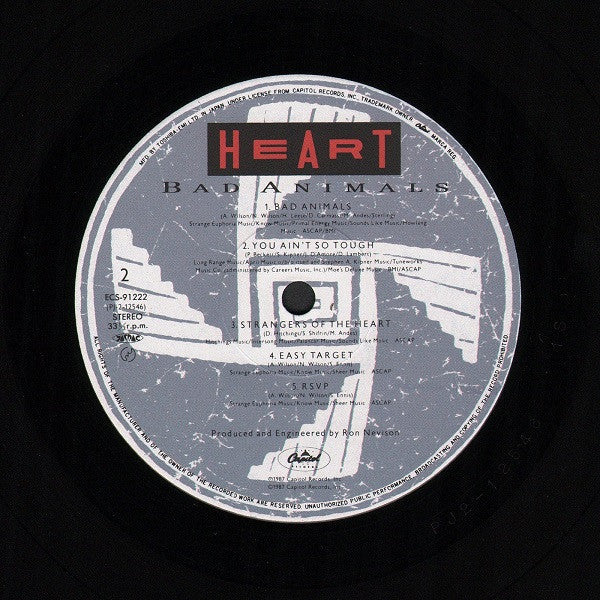 Heart - Bad Animals + Live In Japan '86 (Vinyl, Vinyl, LP, Album, L...