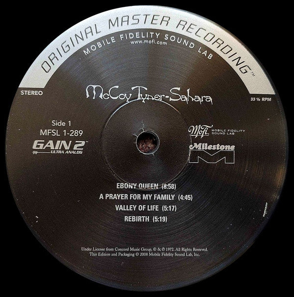 McCoy Tyner - Sahara (Vinyl, LP, Album, Limited Edition, Numbered, Reissue, Special Edition) Very Good Plus (VG+) / Very Good (VG)