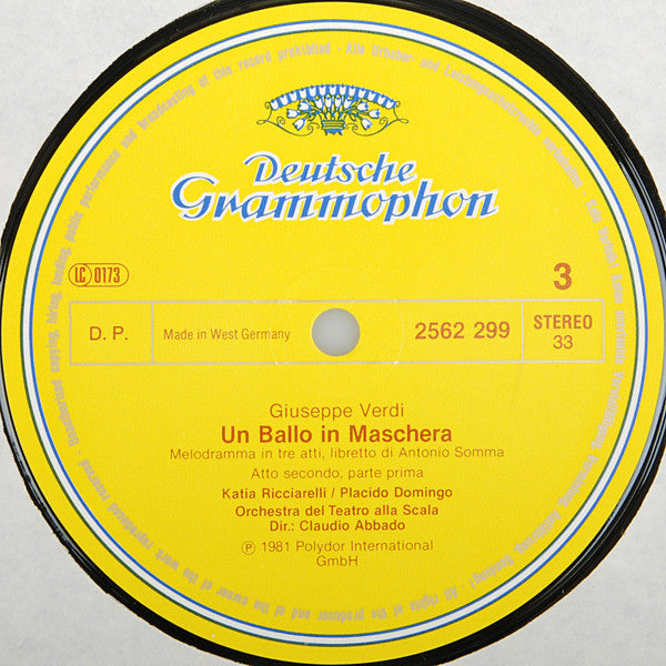 Giuseppe Verdi - Un Ballo In Maschera = Ein Maskenball = Un Bal Masqué (3xVinyl, Box Set, LP) Near Mint (NM or M-) / Very Good Plus (VG+)