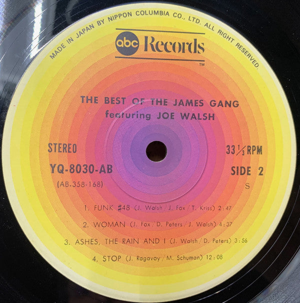 James Gang - The Best Of The James Gang Featuring Joe Walsh (Vinyl, LP, Compilation, Reissue, Stereo) Very Good Plus (VG+) / Very Good Plus (VG+)