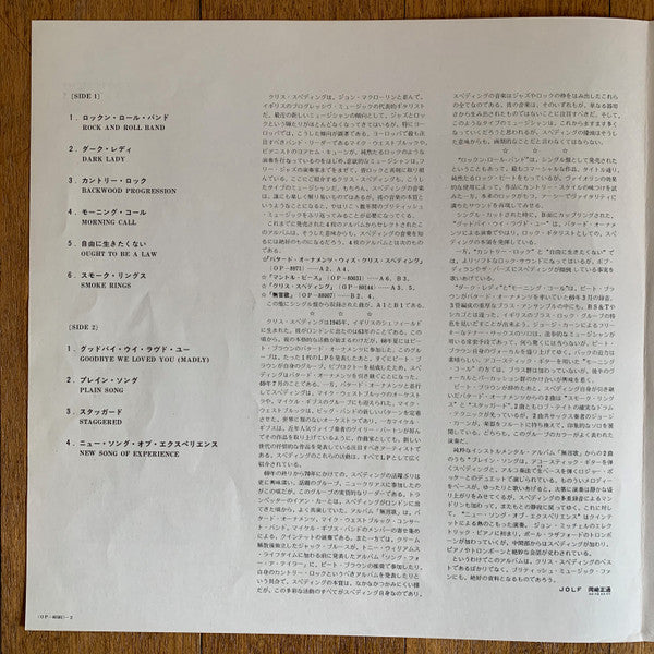 Chris Spedding - Spedding The Guitarist (Vinyl, LP, Compilation, Promo) Very Good (VG) / Very Good (VG)