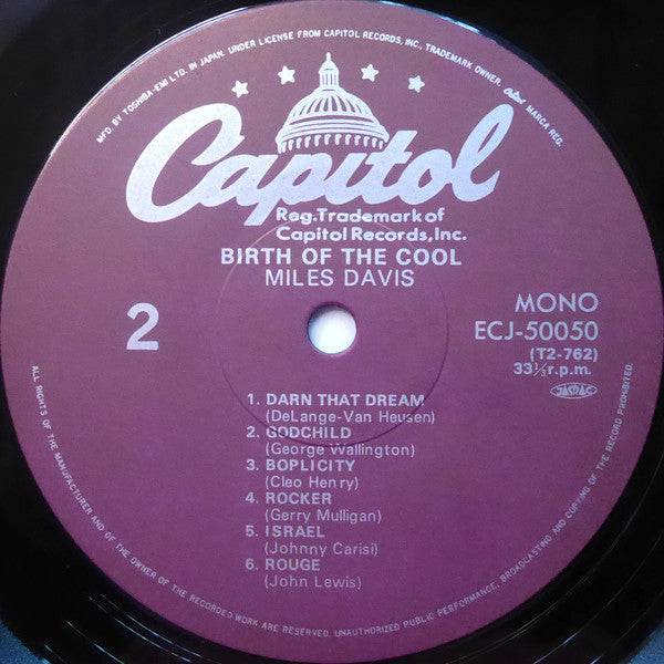 Miles Davis - Birth Of The Cool (Vinyl, LP, Album, Compilation, Rei...
