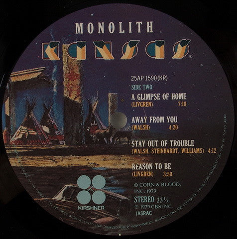 Kansas (2) - Monolith (Vinyl, LP, Album, Stereo)