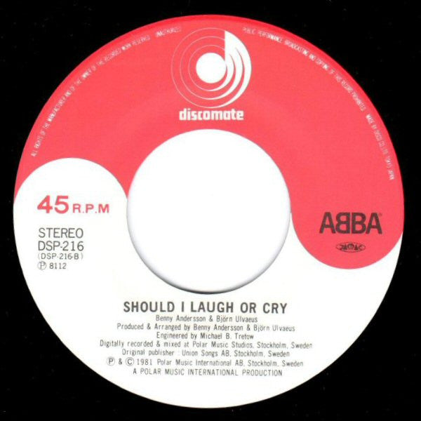 ABBA - One Of Us (Vinyl, 7", 45 RPM, Single) Very Good Plus (VG+) / Very Good Plus (VG+)