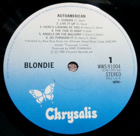 Blondie - AutoAmerican (Vinyl, Vinyl, LP, Album, Stereo, 7", 45 RPM...