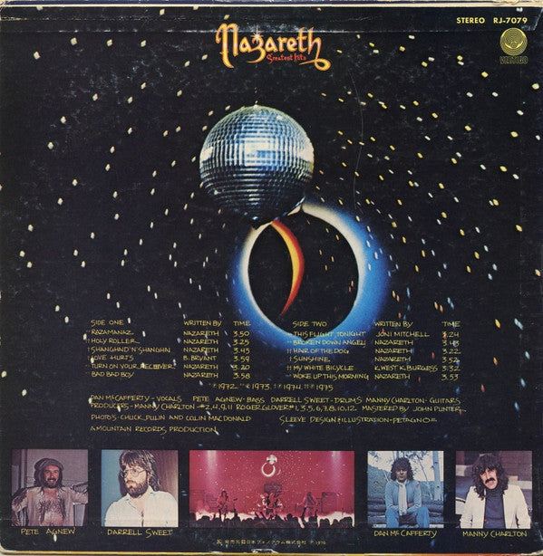 Nazareth (2) - Greatest Hits (Vinyl, LP, Compilation) Near Mint (NM or M-) / Very Good Plus (VG+)