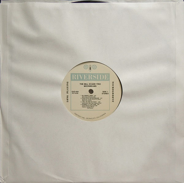The Bill Evans Trio - Moon Beams (Vinyl, LP, Album, Reissue, Remastered, Stereo) Near Mint (NM or M-) / Very Good Plus (VG+)