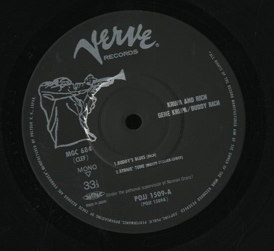 Gene Krupa - Krupa And Rich (Vinyl, LP, Album, Limited Edition, Rei...