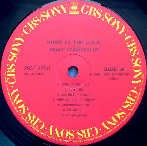 Bruce Springsteen - Born In The U.S.A. (Vinyl, LP, Album, Stereo)