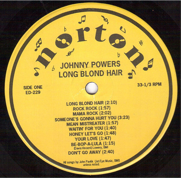 Johnny Powers - Long Blond Hair (Vinyl, LP, Compilation) Very Good Plus (VG+) / Very Good Plus (VG+)