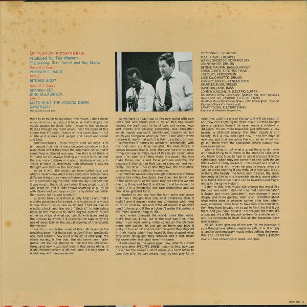 Miles Davis - Bitches Brew (2xVinyl, LP, Album, Reissue, Stereo) Good Plus (G+) / Very Good (VG)