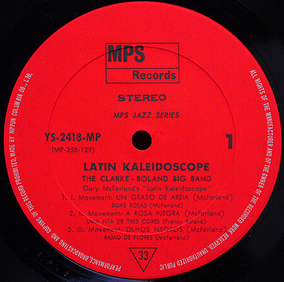 Clarke-Boland Big Band - Latin Kaleidoscope (Vinyl, LP, Album, Reissue) Very Good Plus (VG+) / Very Good Plus (VG+)