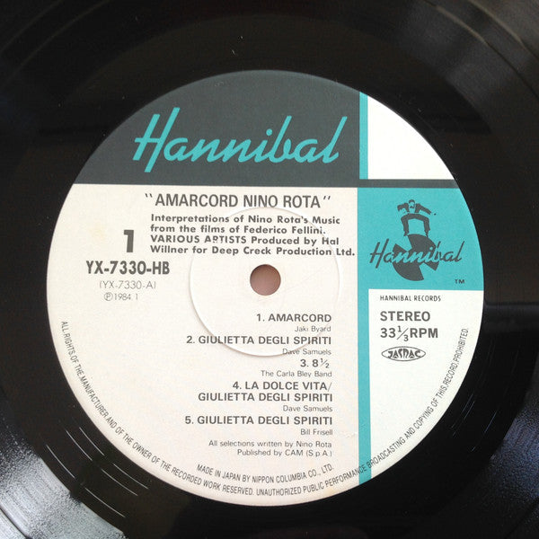 Various - Amarcord Nino Rota (Vinyl, LP, Album) Very Good Plus (VG+) / Very Good Plus (VG+)