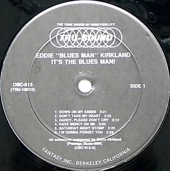 Eddie Kirkland - It's The Blues Man! (Vinyl, LP, Album, Reissue, Remastered) Mint (M) / Mint (M)