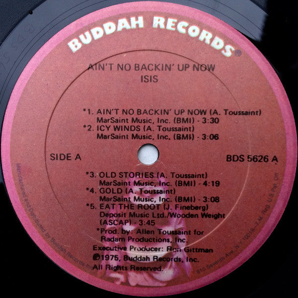 Isis (7) - Ain't No Backin' Up Now (Vinyl, LP, Album) Good Plus (G+) / Good (G)