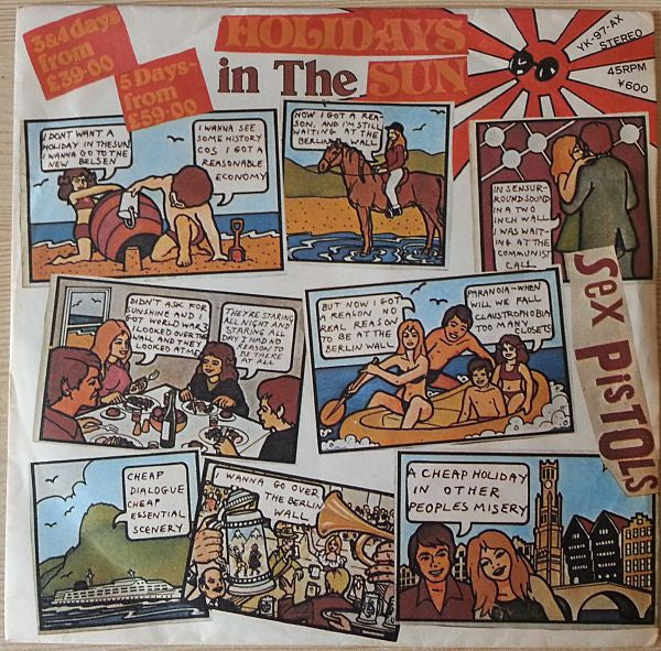 Sex Pistols - Holidays In The Sun (Vinyl, 7", 45 RPM, Single) Very Good Plus (VG+) / Very Good Plus (VG+)