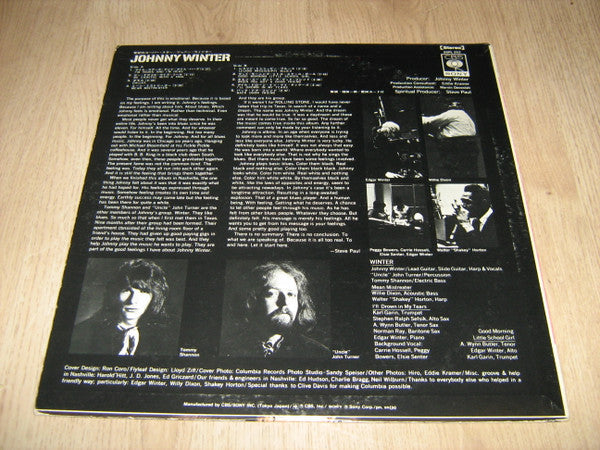 Johnny Winter - Johnny Winter (Vinyl, LP, Album, Reissue) Very Good Plus (VG+) / Very Good (VG)