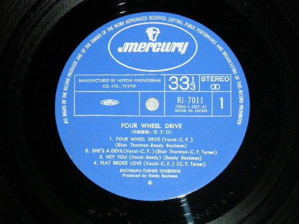 Bachman-Turner Overdrive - Four Wheel Drive (Vinyl, LP, Album)