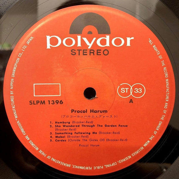 Procol Harum - Procol Harum (Vinyl, LP, Album, Stereo) Very Good Plus (VG+) / Poor (P)