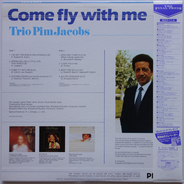 The Pim Jacobs Trio - Come Fly With Me (Vinyl, LP, Album, Limited Edition, Reissue, Stereo) Very Good Plus (VG+) / Very Good Plus (VG+)
