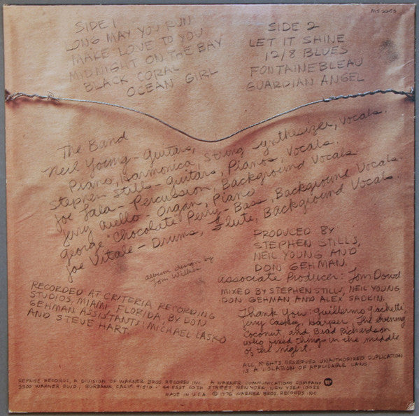 The Stills-Young Band - Long May You Run (Vinyl, LP, Album) Very Good Plus (VG+) / Very Good Plus (VG+)