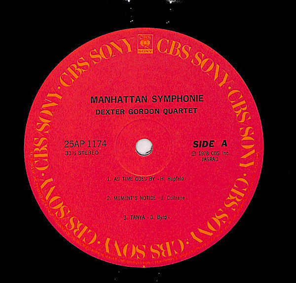 Dexter Gordon Quartet - Manhattan Symphonie (Vinyl, LP, Album) Very Good Plus (VG+) / Very Good (VG)