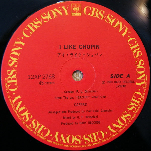 Gazebo - I Like Chopin (Vinyl, 12", 45 RPM)