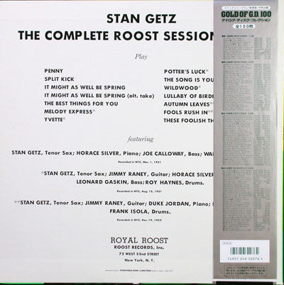 Stan Getz - Split Kick (The Complete Roost Session Vol. 2) (Vinyl, ...