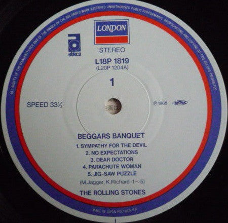 The Rolling Stones - Beggars Banquet (Vinyl, LP, Album, Reissue) Very Good Plus (VG+) / Near Mint (NM or M-)