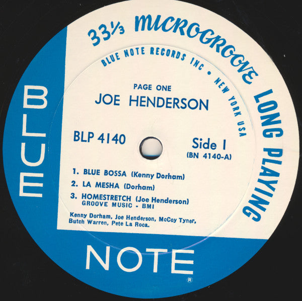 Joe Henderson - Page One (Vinyl, LP, Album, Limited Edition, Reissue, Mono) Very Good Plus (VG+) / Near Mint (NM or M-)